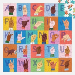 American Sign Language Alphabet 500 Piece Family Puzzle