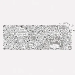 Andrea Pippins Flowers In Your Hair Color-In 1000 Piece Panoramic Puzzle