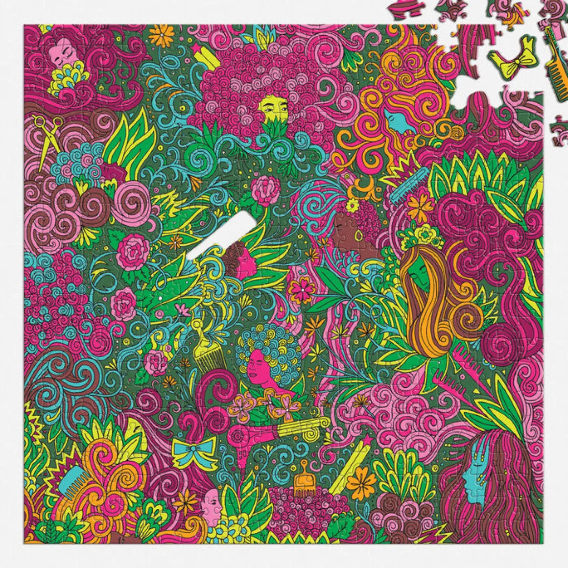 Andrea Pippins I Love My Hair 500 Piece Puzzle with Shaped Pieces