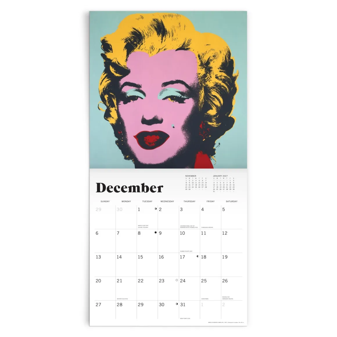 Andy Warhol 2026 Classic 12 x 12 Wall Calendar