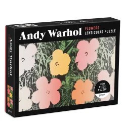 Andy Warhol Flowers 300 Piece Lenticular Jigsaw Puzzle