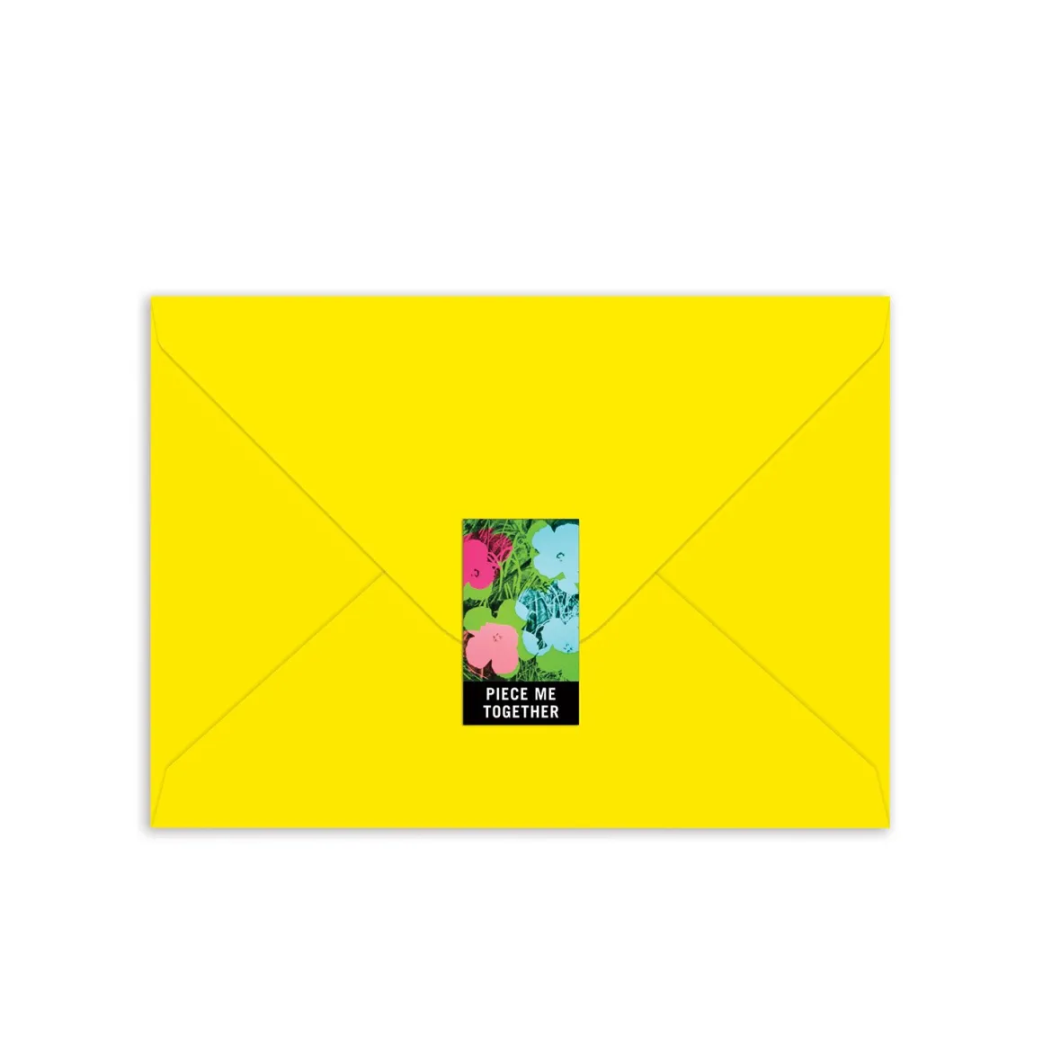 Andy Warhol Flowers Greeting Card Puzzle