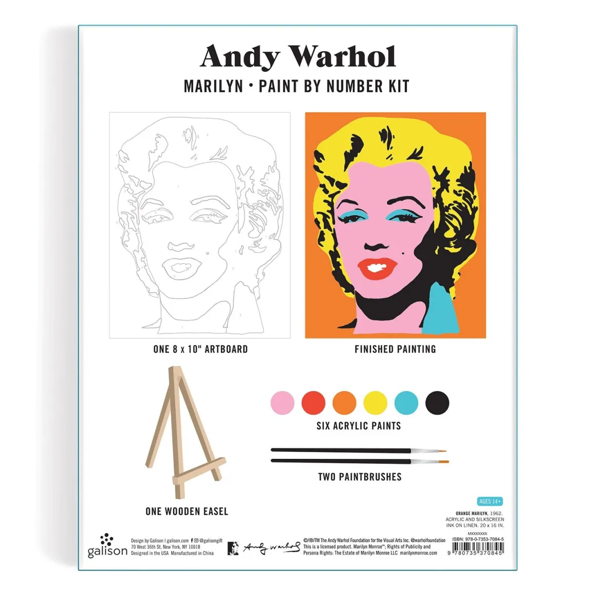 Andy Warhol Marilyn Paint By Number Kit