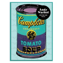 Andy Warhol Soup Can Greeting Card Puzzle