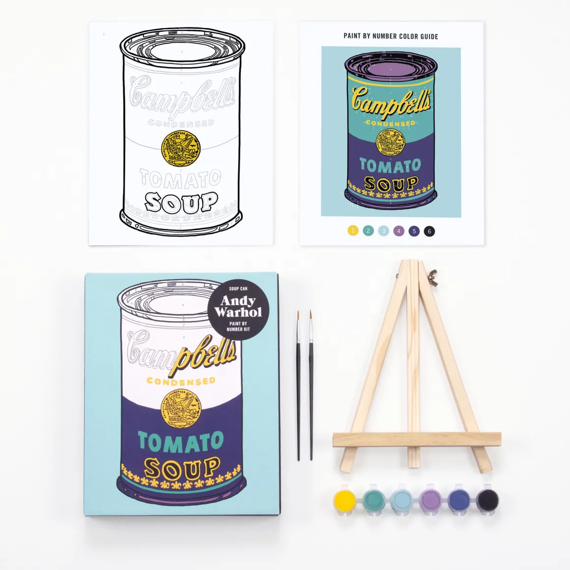 Andy Warhol Soup Can Paint By Number Kit