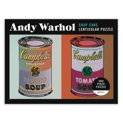 Andy Warhol Soup Cans 300 Piece Lenticular Jigsaw Puzzle