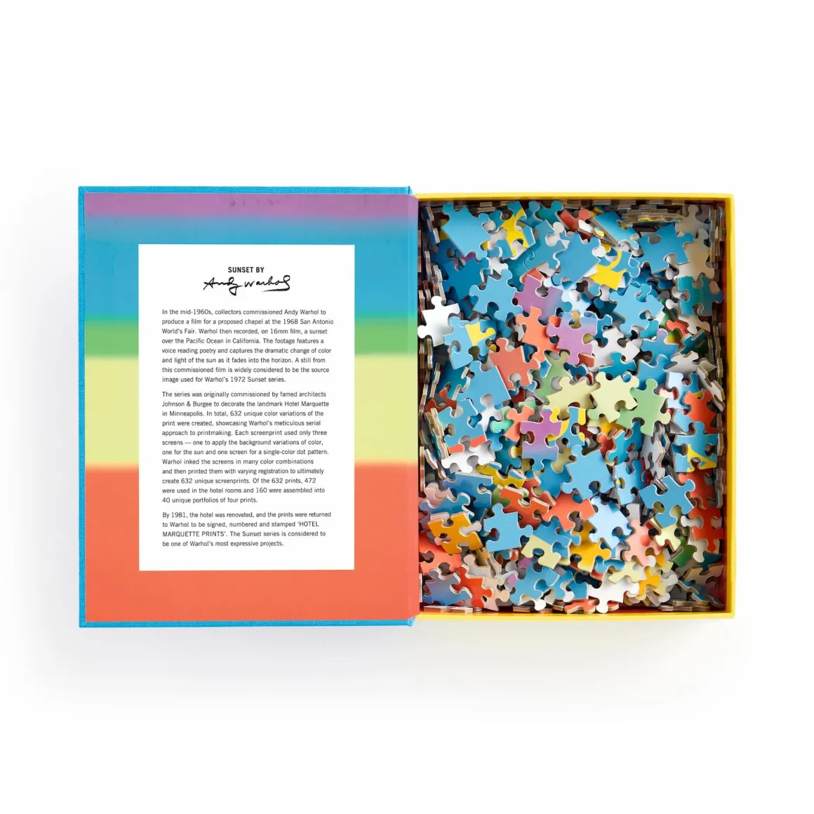 Andy Warhol Sunset 500 Piece Book Puzzle