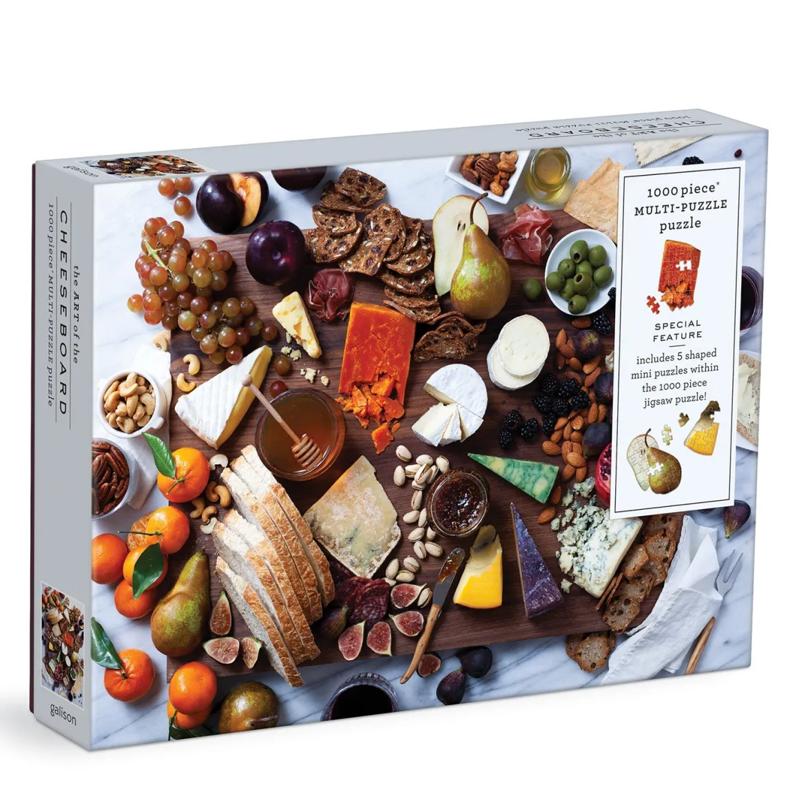 Art of the Cheeseboard 1000 Piece Multi-Puzzle Puzzle