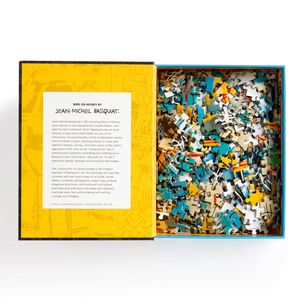 Basquiat Bird on Money 500 Piece Book Puzzle