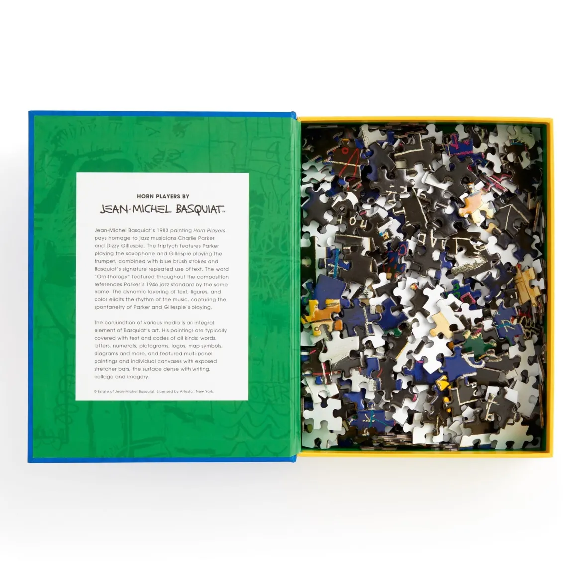 Basquiat Horn Players 500 Piece Book Puzzle