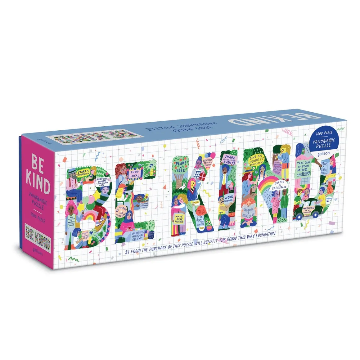 Be Kind 1000 Piece Panoramic Jigsaw Puzzle