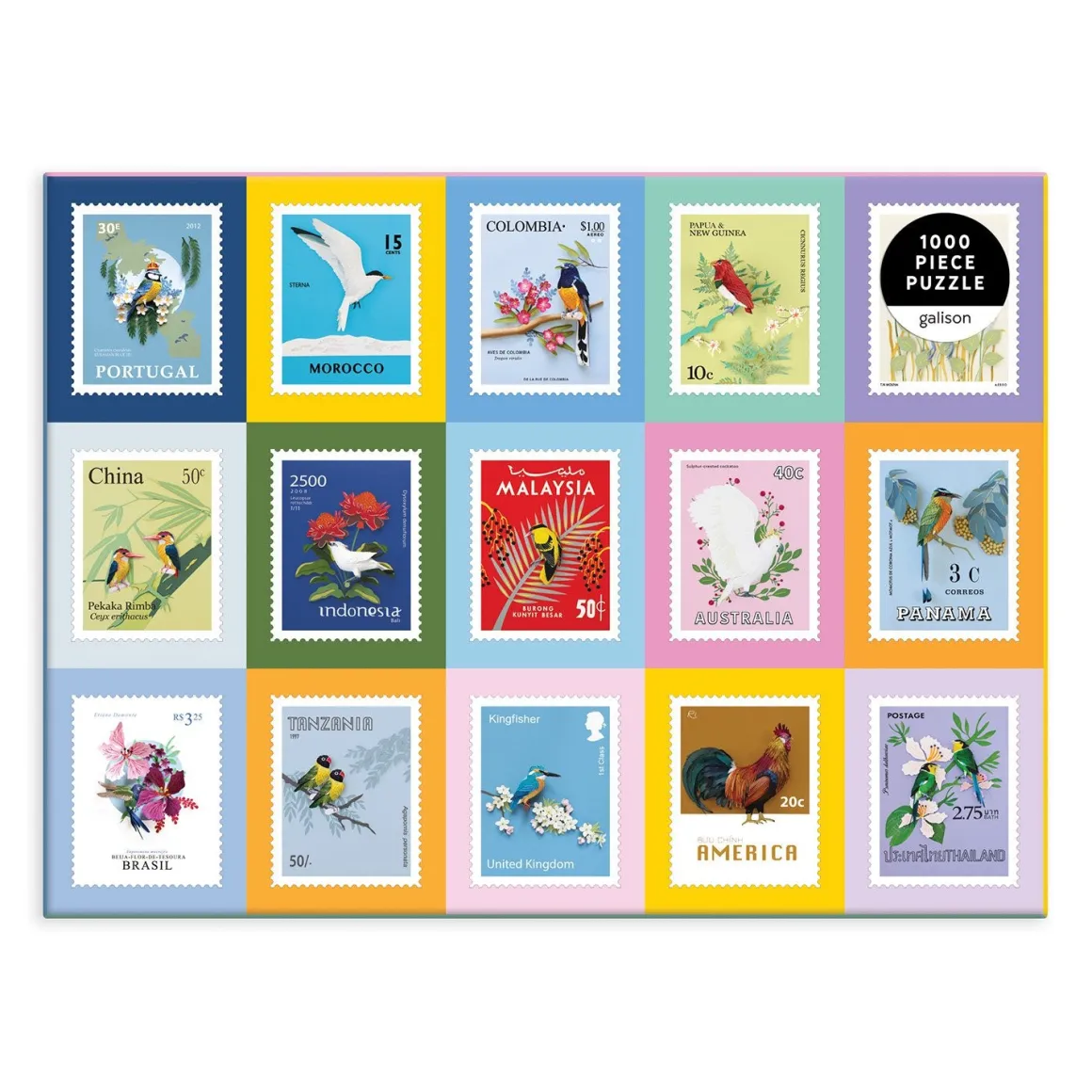 Birds of the World 1000 Piece Jigsaw Puzzle