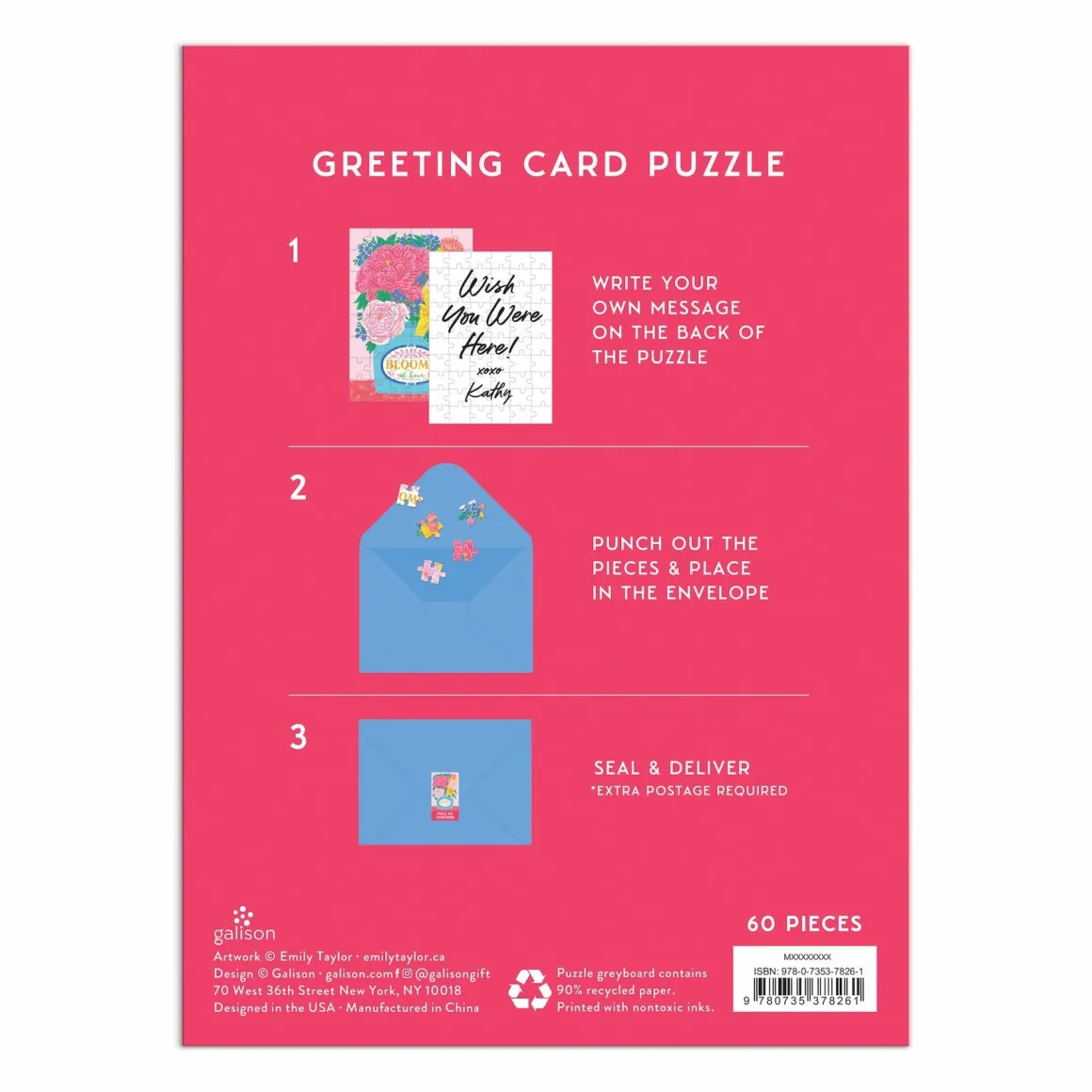 Blooms of Love Greeting Card Puzzle