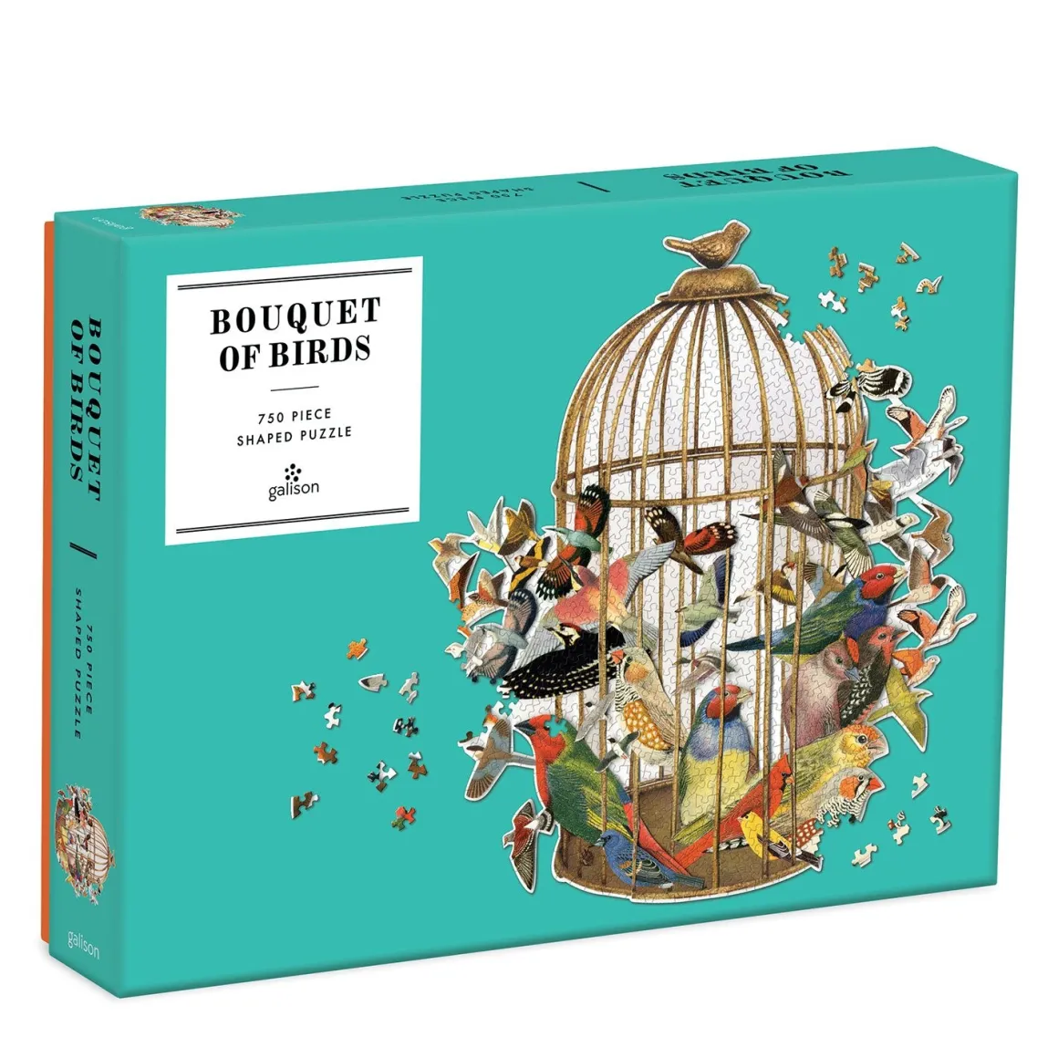 Bouquet of Birds 750 Piece Shaped Jigsaw Puzzle