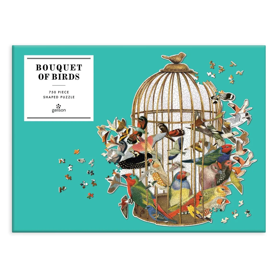 Bouquet of Birds 750 Piece Shaped Jigsaw Puzzle