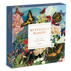 Butterfly Blooms 144 Piece Wood Jigsaw Puzzle