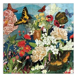 Butterfly Blooms 144 Piece Wood Jigsaw Puzzle
