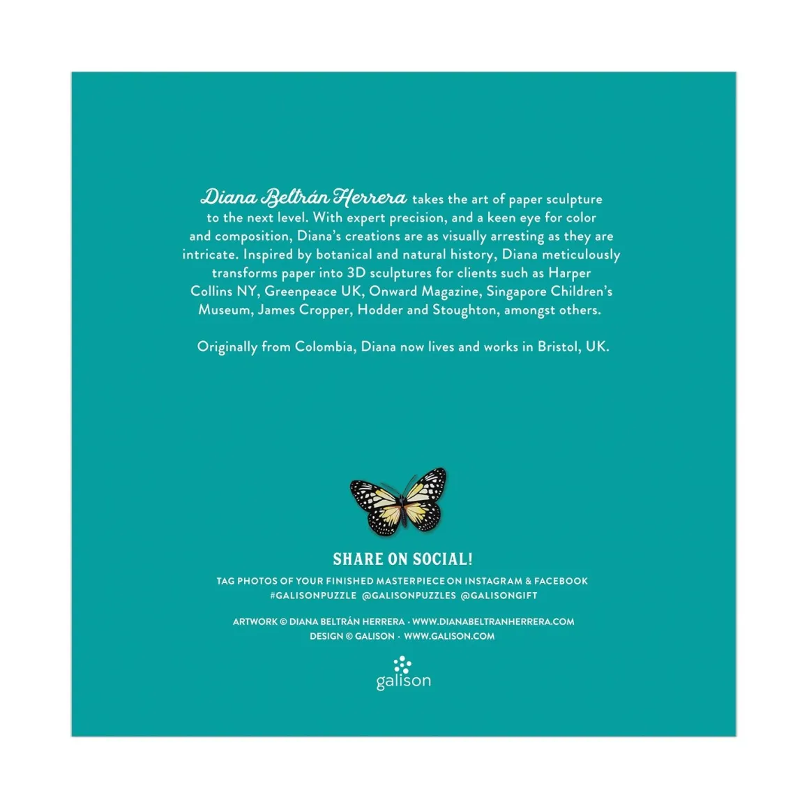 Butterfly Botanica 500 Piece Puzzle with Shaped Pieces