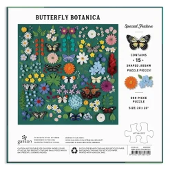 Butterfly Botanica 500 Piece Puzzle with Shaped Pieces