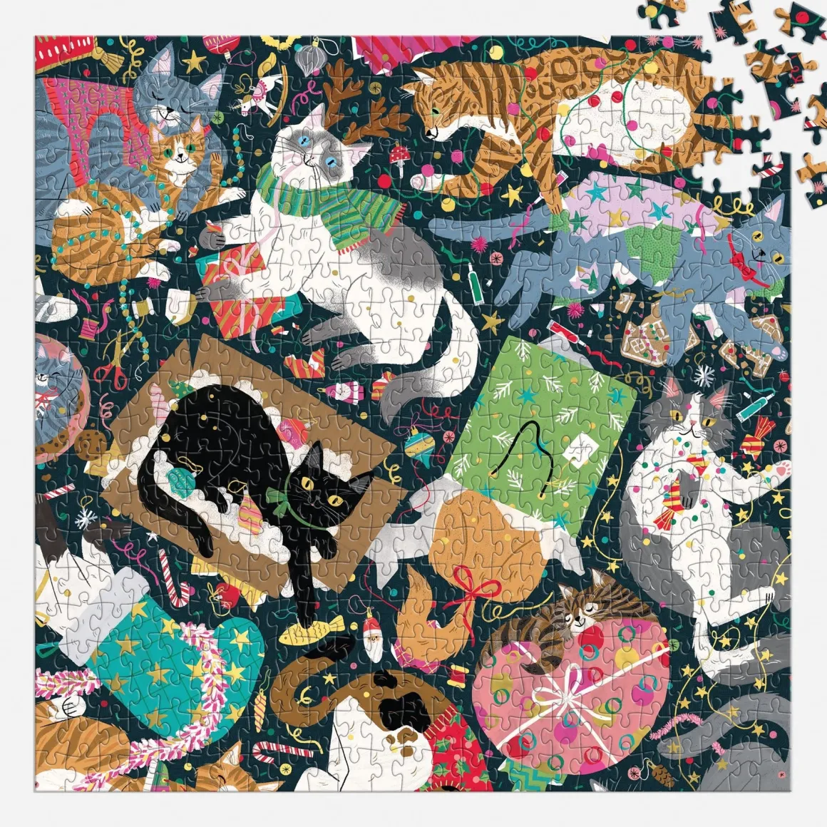 Catmas Chaos 500 Piece Foil Puzzle