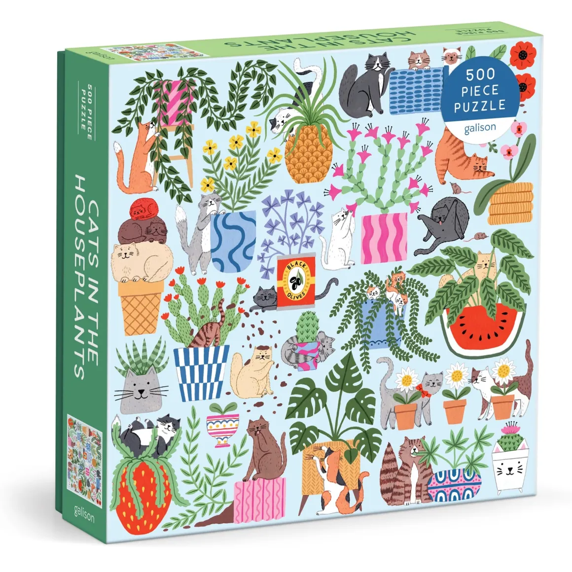 Cats in the Houseplants 500 Piece Puzzle
