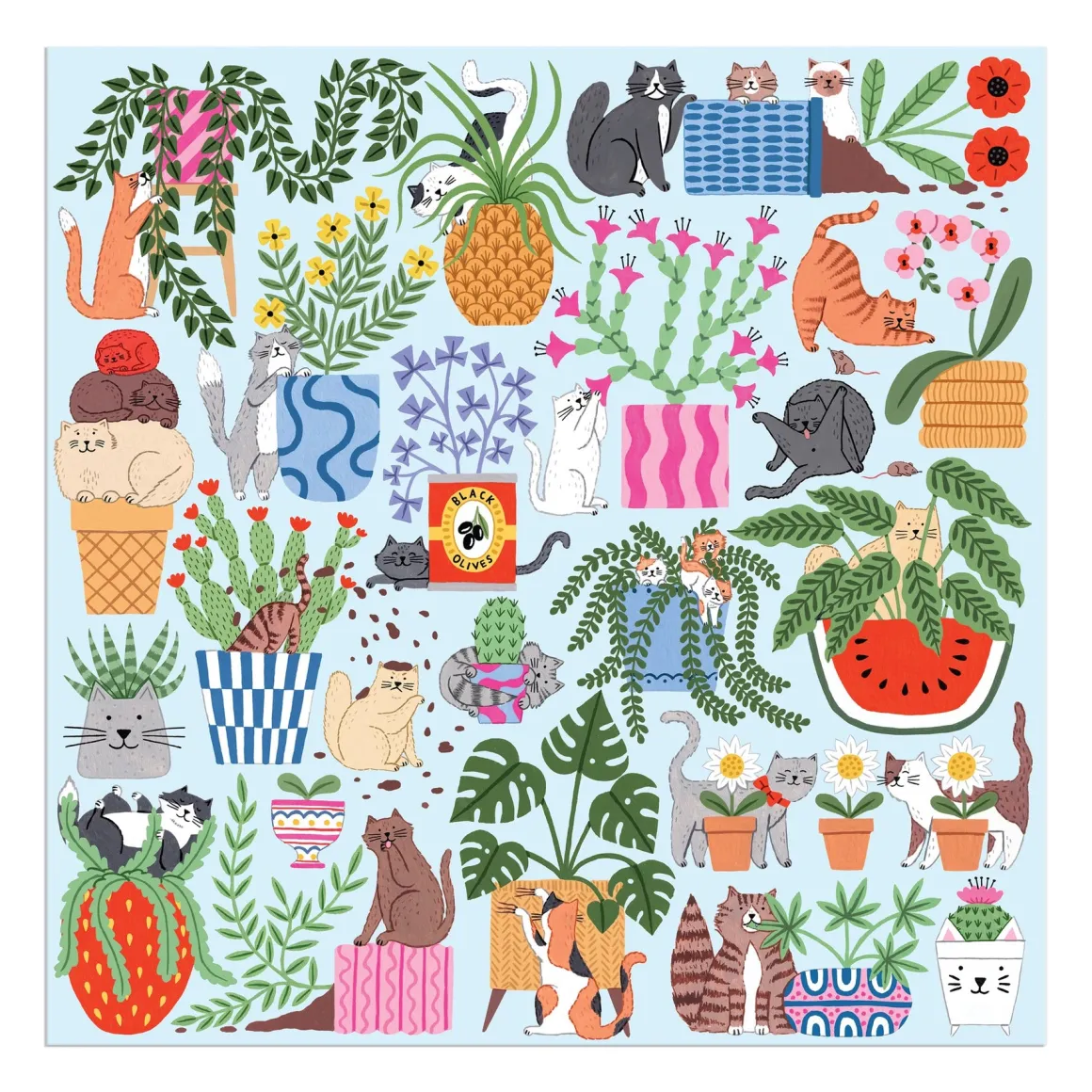 Cats in the Houseplants 500 Piece Puzzle