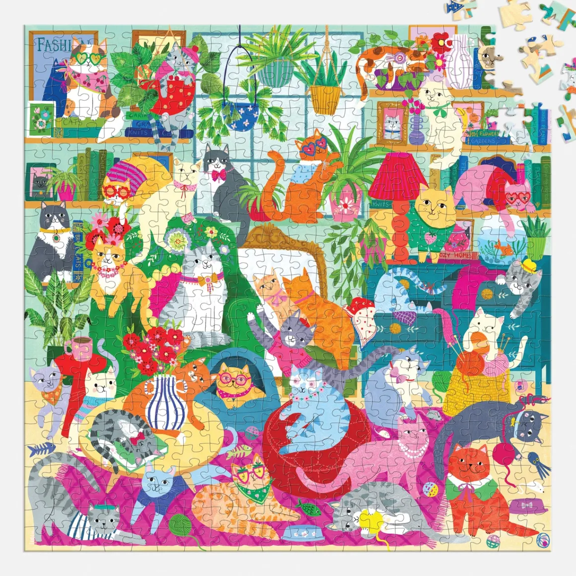 Caturday Afternoon 500 Piece Family Puzzle