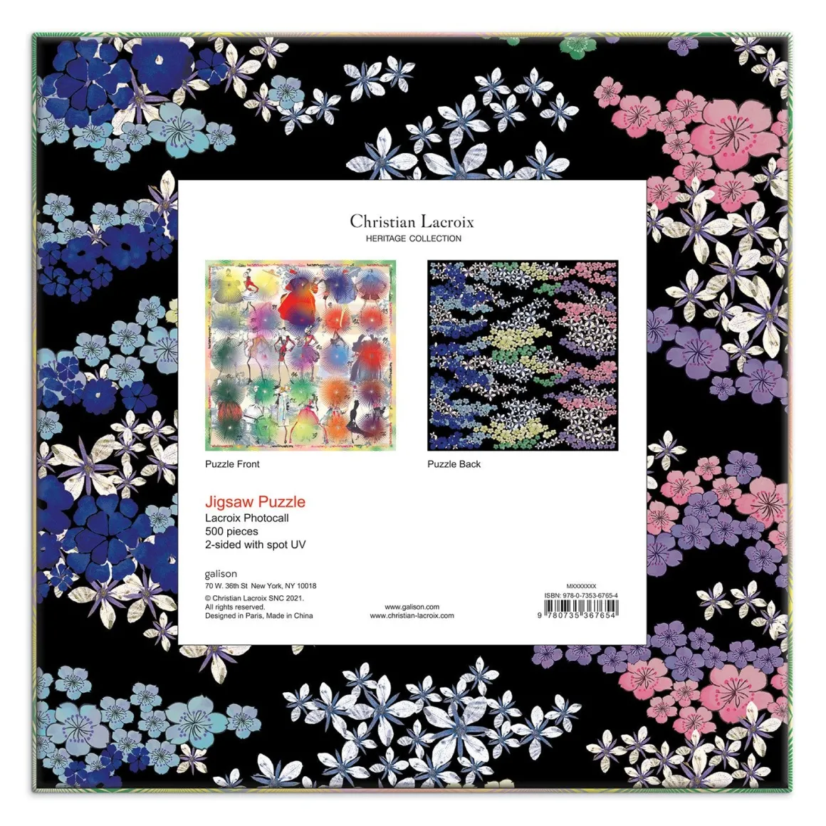 Christian Lacroix Heritage Collection Lacroix Photocall Double-Sided 500 Piece Jigsaw Puzzle