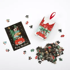Christmas Car 130 Piece Jigsaw Puzzle Ornament