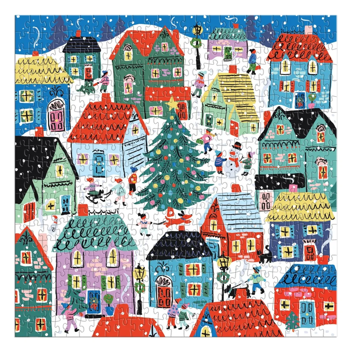 Christmas in the Village 500 Piece House Puzzle