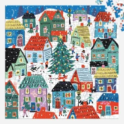 Christmas in the Village 500 Piece House Puzzle