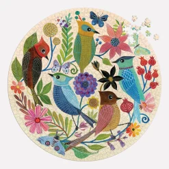 Circle of Avian Friends 1000 Piece Round Puzzle