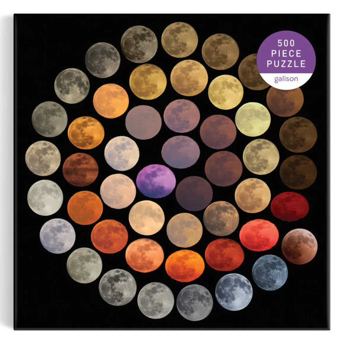 Colors of the Moon 500 Piece Puzzle