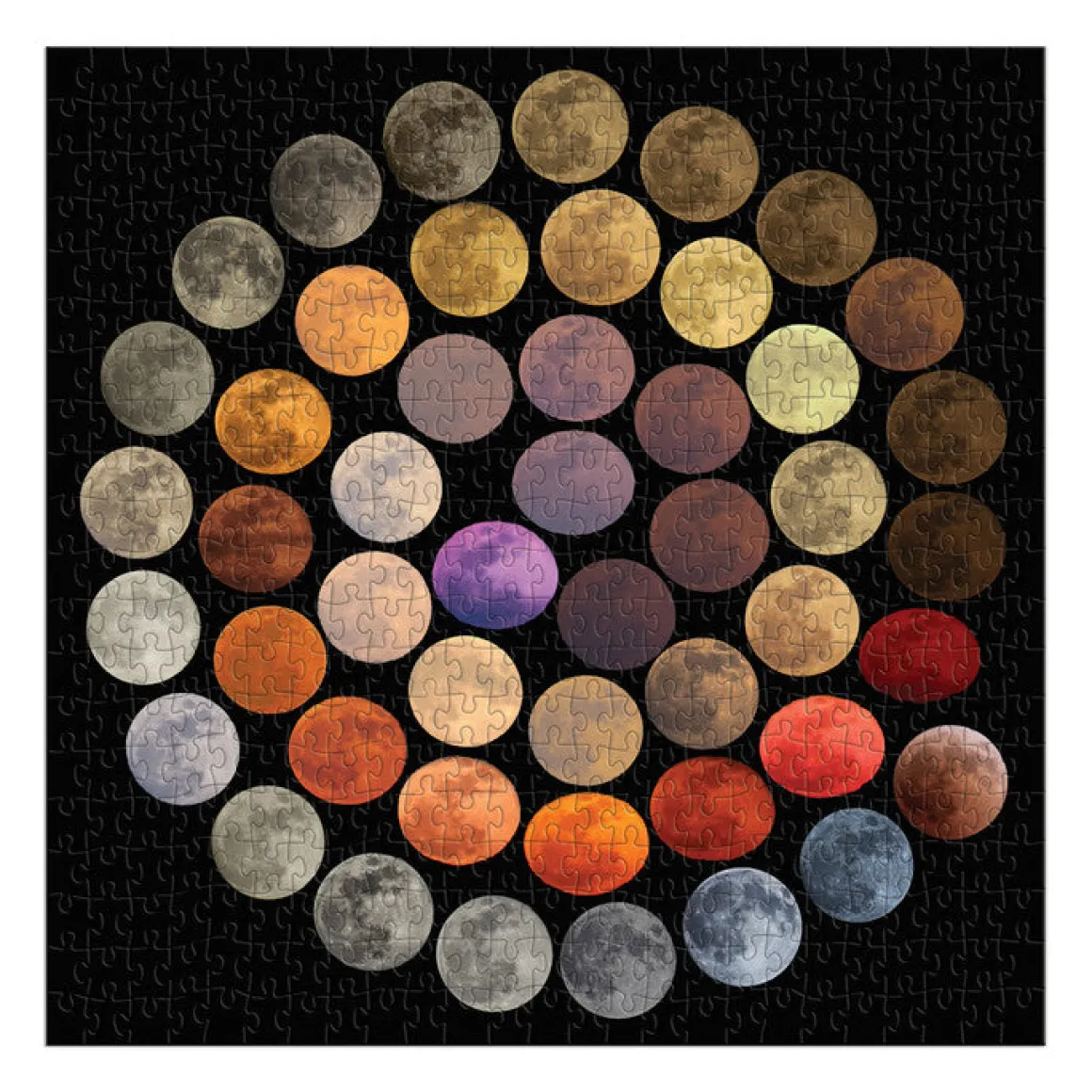 Colors of the Moon 500 Piece Puzzle
