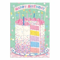Confetti Birthday Cake Greeting Card Puzzle