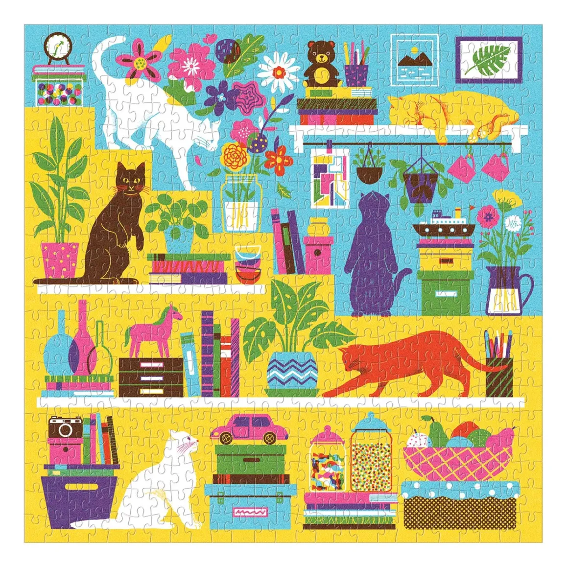 Curious Cats 500 Piece Jigsaw Puzzle