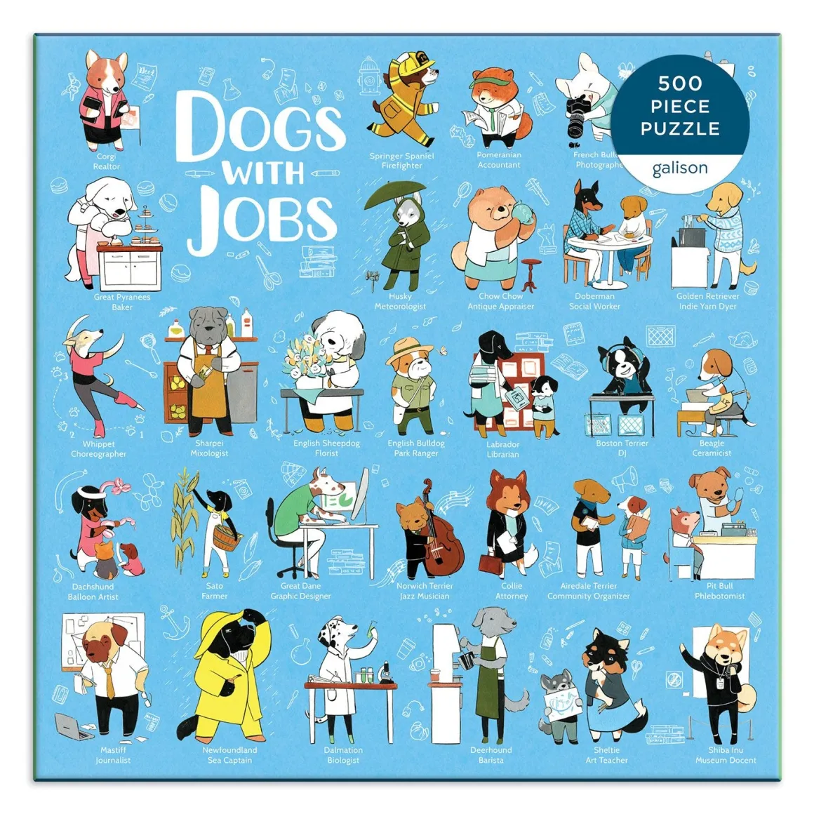 Dogs With Jobs 500 Piece Jigsaw Puzzle