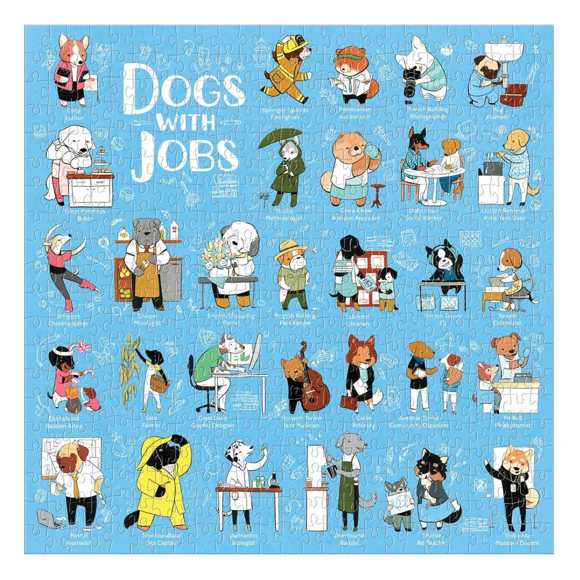 Dogs With Jobs 500 Piece Jigsaw Puzzle