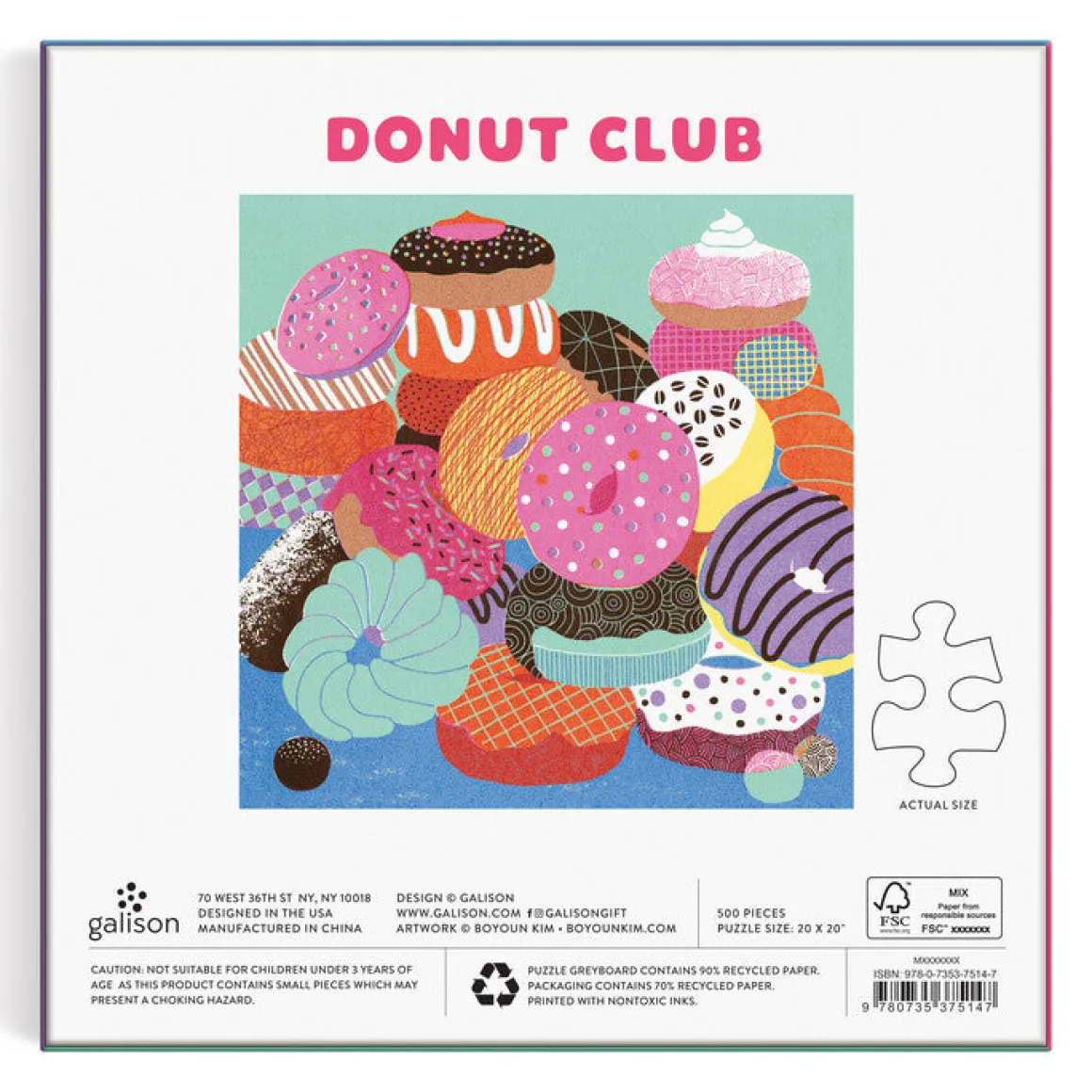 Donut Club 500 Piece Puzzle