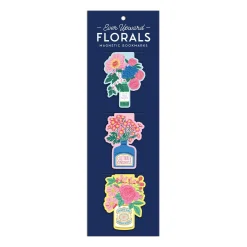 Ever Upward Florals Shaped Magnetic Bookmarks