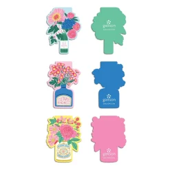 Ever Upward Florals Shaped Magnetic Bookmarks