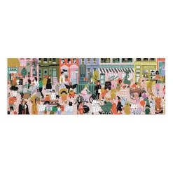 Fall Halloween Parade 1000 Piece Panoramic Puzzle