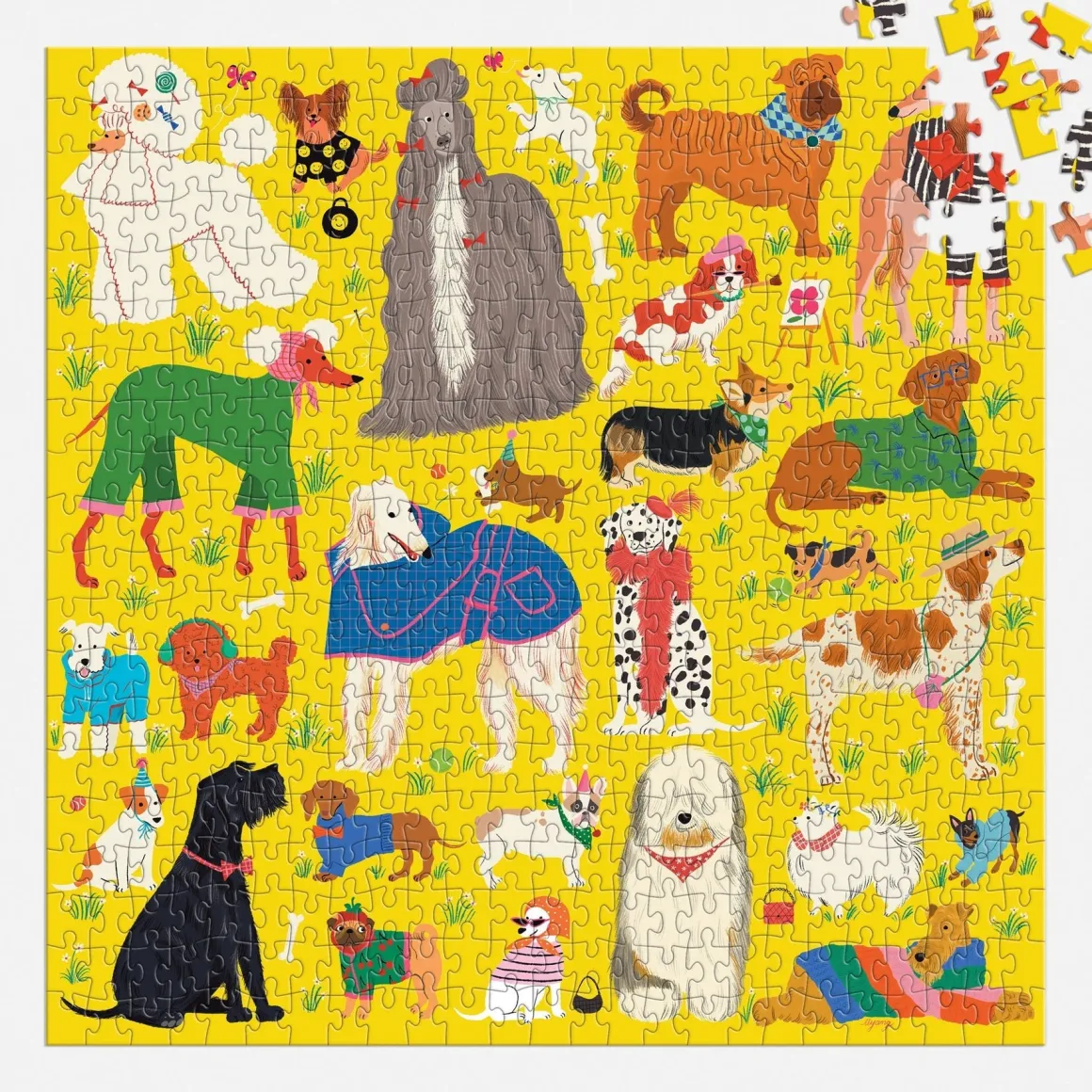 Fashionable Dogs 500 Piece Puzzle