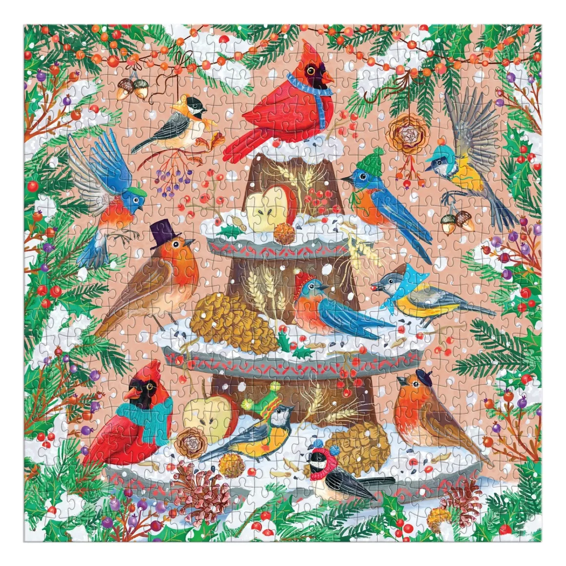 Festive Feathers 500 Piece Foil Puzzle