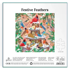 Festive Feathers 500 Piece Foil Puzzle