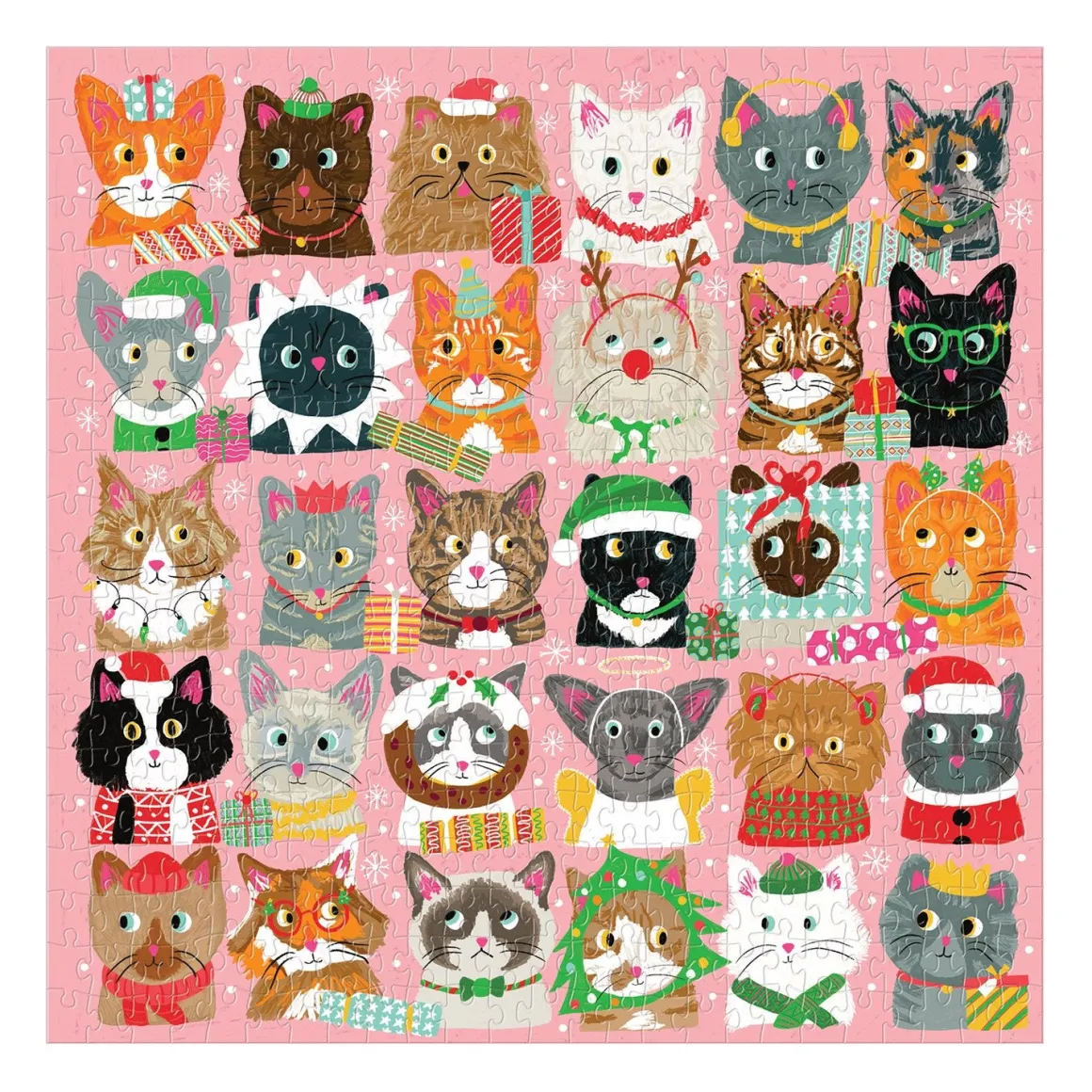 Festive Furballs 500 Piece Jigsaw Puzzle