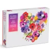 Flora Heart 750 Piece Shaped Puzzle