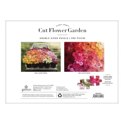 Floret Farm's Cut Flower Garden Double-Sided 500 Piece Jigsaw Puzzle