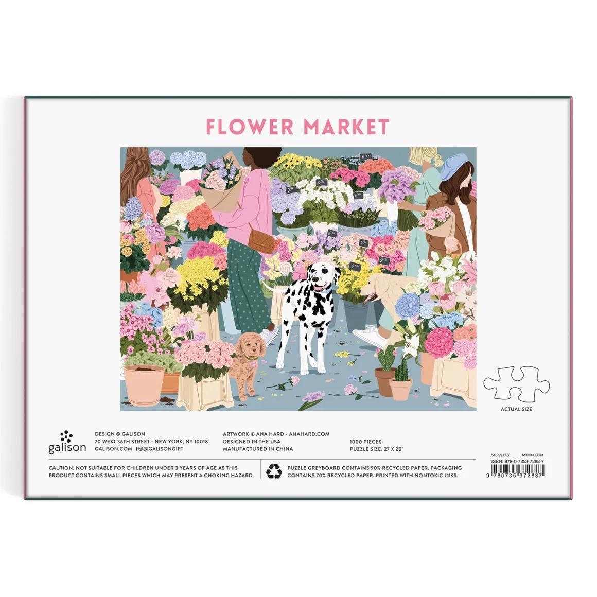 Flower Market 1000 Piece Puzzle