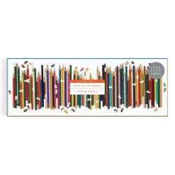 Frank Lloyd Wright Colored Pencils Shaped 1000 Piece Panoramic Jigsaw Puzzle